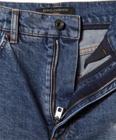 Blue Tattered Denim Cotton Hot Pants Shorts 3