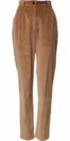 Brown Cotton Corduroy Tapered Pants 4