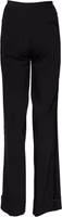 Black Wool High Waist Flared Pants 2