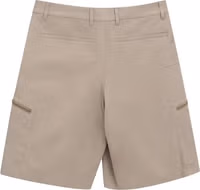 Beige Cotton Cargo Shorts 2