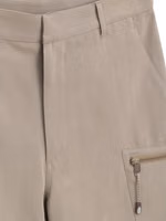 Beige Cotton Cargo Shorts 3