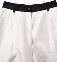 White High Waist Straight Dress Trouser Pants 3