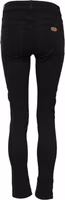 Black Cotton Skinny Mid Waist Denim Jeans 2