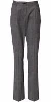 Gray Checkered High Waist Flared Pants 1