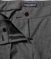 Gray Checkered High Waist Flared Pants 3
