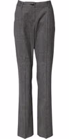 Gray Checkered High Waist Flared Pants 4