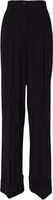 Black Wool High Waist Formal Pants 4