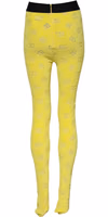 Yellow Logo Slim Fit Leggings Pants 2