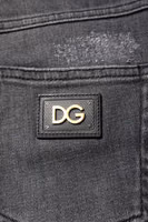 Dark Gray AUDREY Cotton Skinny Denim Jeans 4