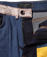 Multicolor Patchwork Skinny Denim Jeans 3