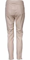 Beige High Waist Tapered Pants 2