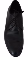 Blue Leather Dress Derby Formal Mens Shoes 2