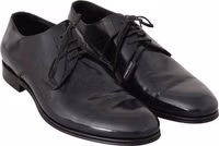 Blue Leather Dress Derby Formal Mens Shoes 4