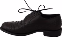 Black Leather Wingtip Oxford Dress  Shoes 5