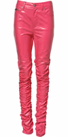 Pink Cotton High Waisted Skinny Denim Jeans 1