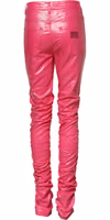 Pink Cotton High Waisted Skinny Denim Jeans 2