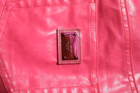 Pink Cotton High Waisted Skinny Denim Jeans 4