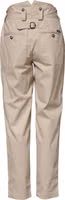 Beige Cotton High Waisted Pants 2