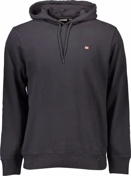 Black Cotton Men's Sweatshirt