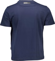 Blue Cotton Men T-Shirt 2