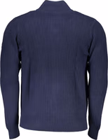 Blue Cotton Men Cardigan 2