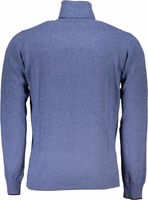 Blu Poliammide Men Sweater Turtleneck 2