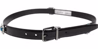 Black Embellished Metal Logo Buckle Belt 2
