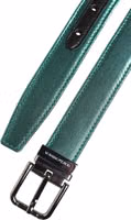 Green Black Polyester Metal Buckle Belt 5