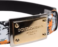 Multicolor Camouflage Metal Logo Buckle Belt 3