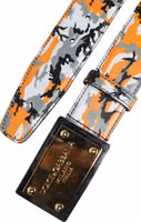 Multicolor Camouflage Metal Logo Buckle Belt 4