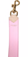 Beige Pink Leather Handbag Accessory Shoulder Strap 3