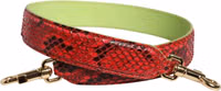 Red Exotic Leather Handbag Accessory Shoulder Strap 1