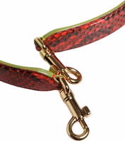 Red Exotic Leather Handbag Accessory Shoulder Strap 2