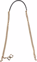 Brown Leopard Gold Brass Chain Accessory Shoulder Strap 1