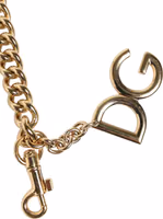 Brown Leopard Gold Brass Chain Accessory Shoulder Strap 2