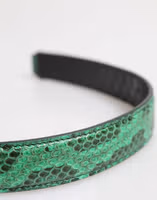 Black Green Exotic Leather Bag Shoulder Strap 5