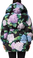 Multicolor Floral Print Puffer Quilted Jacket 3