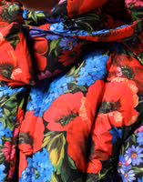 Multicolor Floral Hooded Puffer Coat Jacket 5
