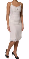 White Lace Gold DG Logo Silk Dress Sleepwear 2
