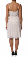 White Lace Gold DG Logo Silk Dress Sleepwear 3