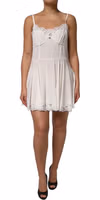 White Lace Gold DG Logo Silk Dress Sleepwear 1