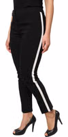 Black Wool High Waist Tapered Pants 2