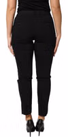 Black Wool High Waist Tapered Pants 3
