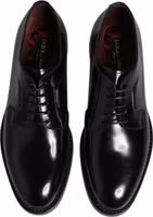 Black Calf Leather Lace Up Dress Derby Shoes 2
