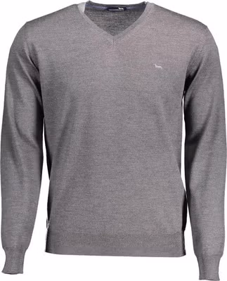 Grigio Lana Uomo Maglia