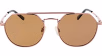 Rose Gold Metal Sunglasses 2
