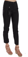 Polka Dot Slim Capri Trousers Tapered Pants 3