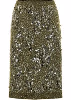 Green Viscose Mini Skirt 1