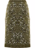 Green Viscose Mini Skirt 2