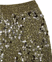 Green Viscose Mini Skirt 4